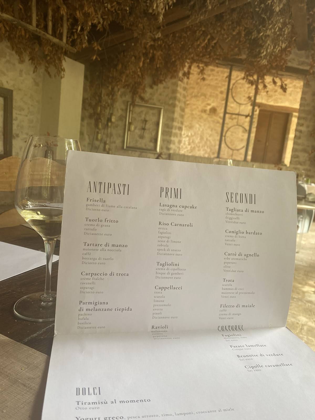 Menu di La Foresteria - Bistrot Moderno 