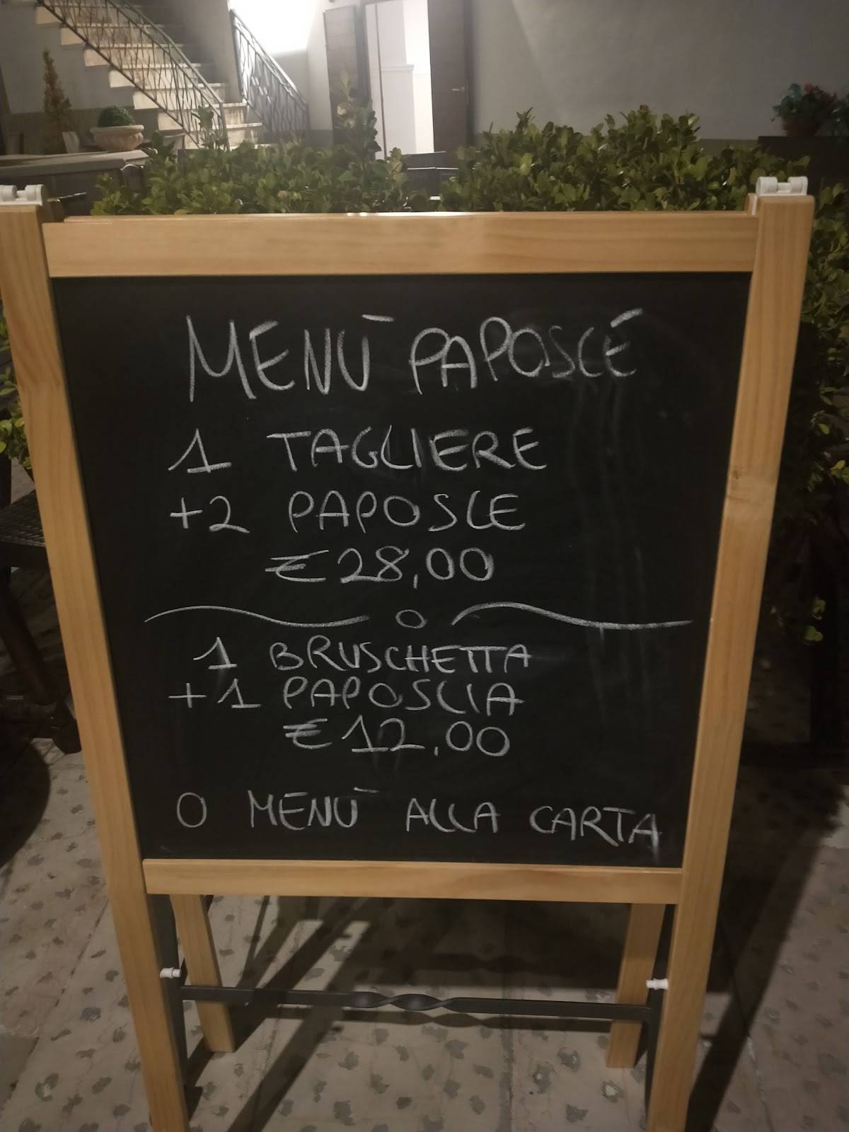 Menu de La Lanterna
