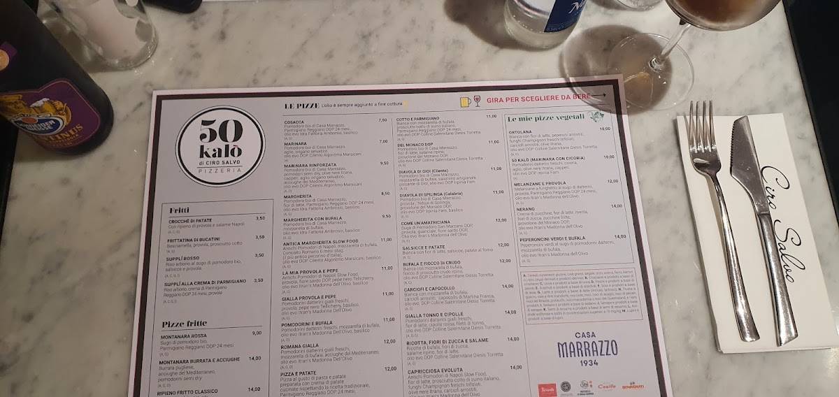 Menu di La Locanda di Bacco Ristorante Storico Roma 