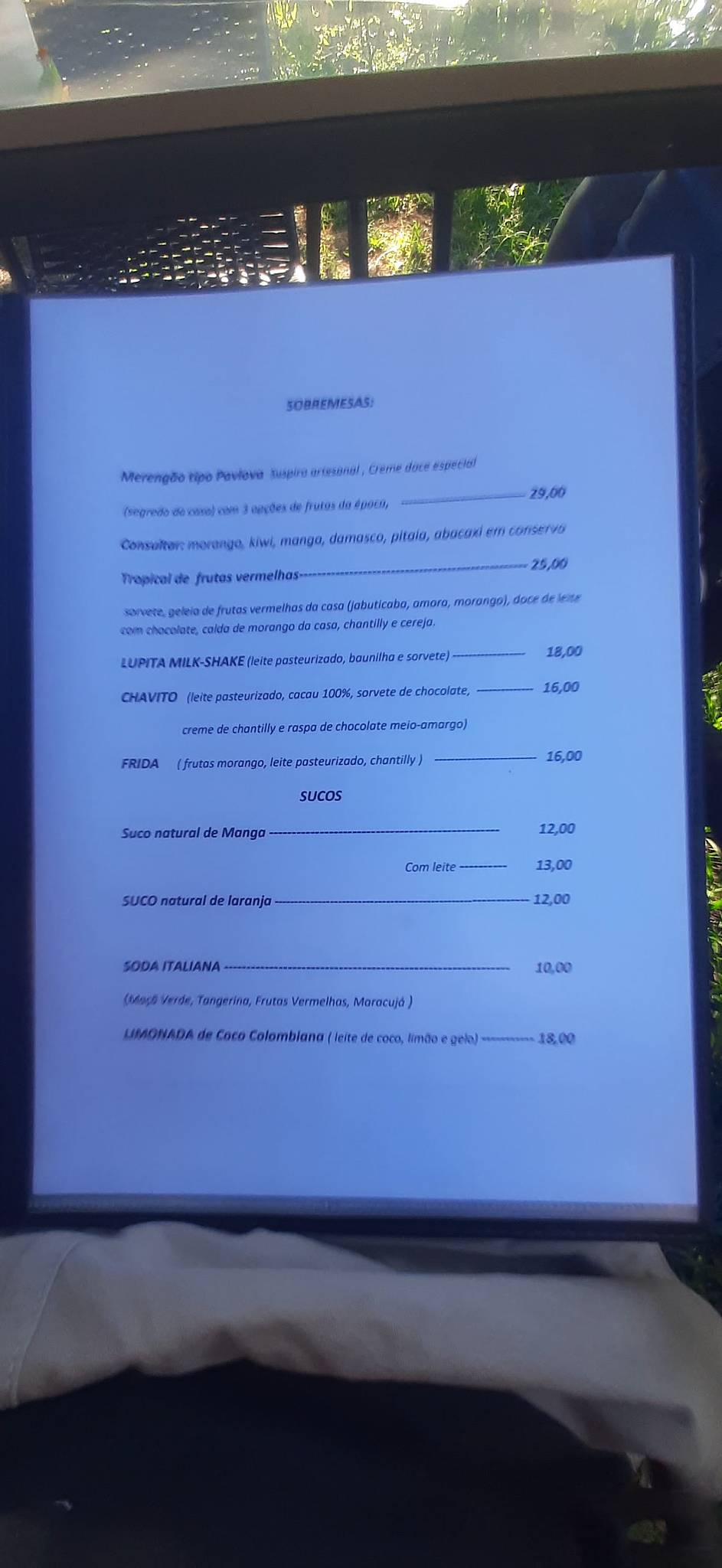 La Margarita Café - Tacos cardápio