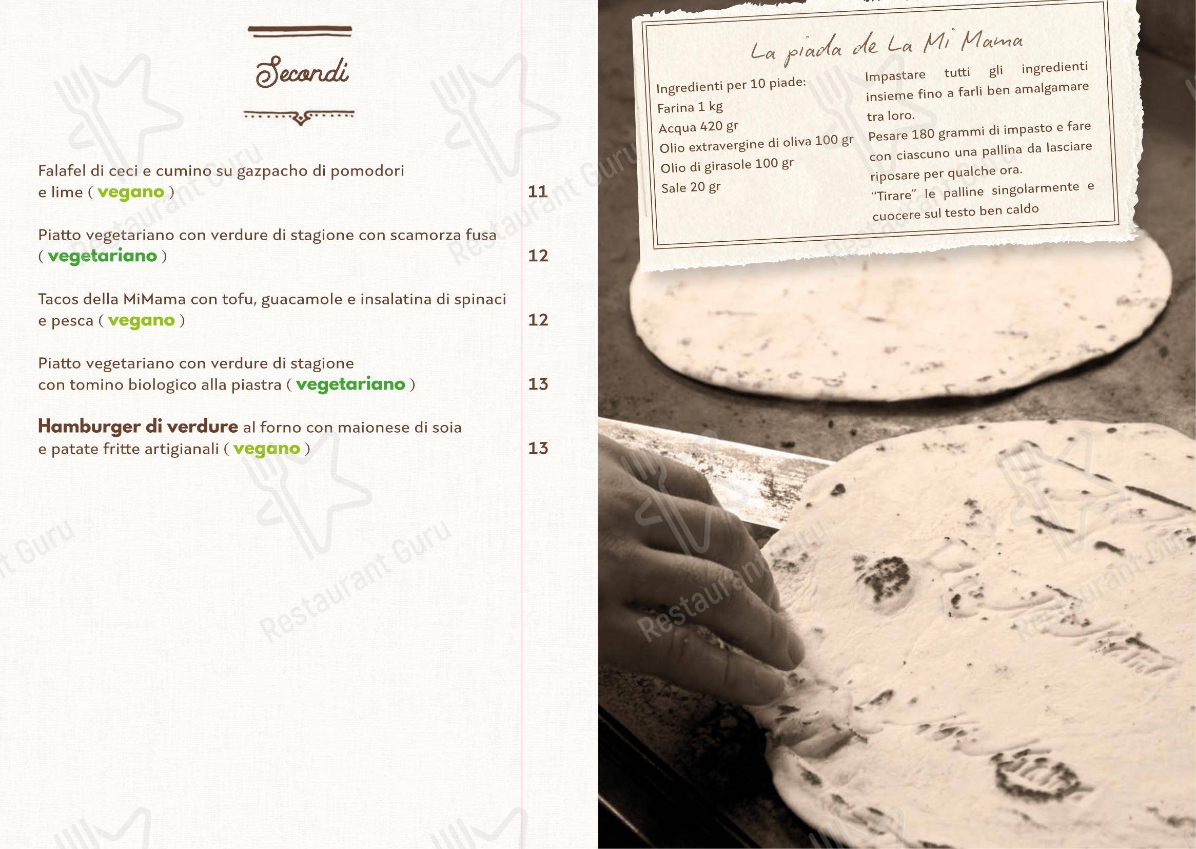 菜单 per La Mi Mama in Rimini