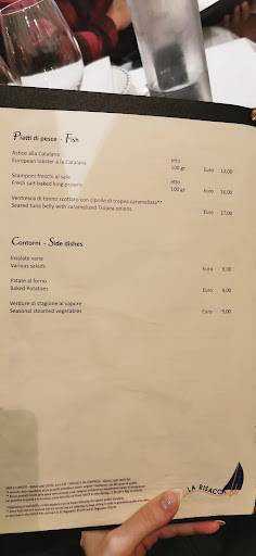 Menu di La Risacca Blu 