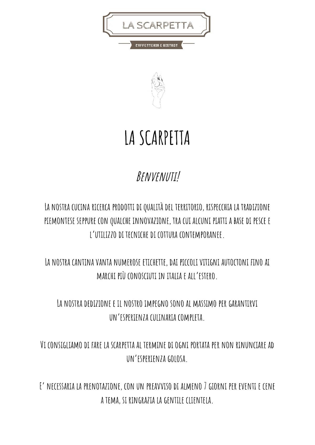 Menu di La Scarpetta 