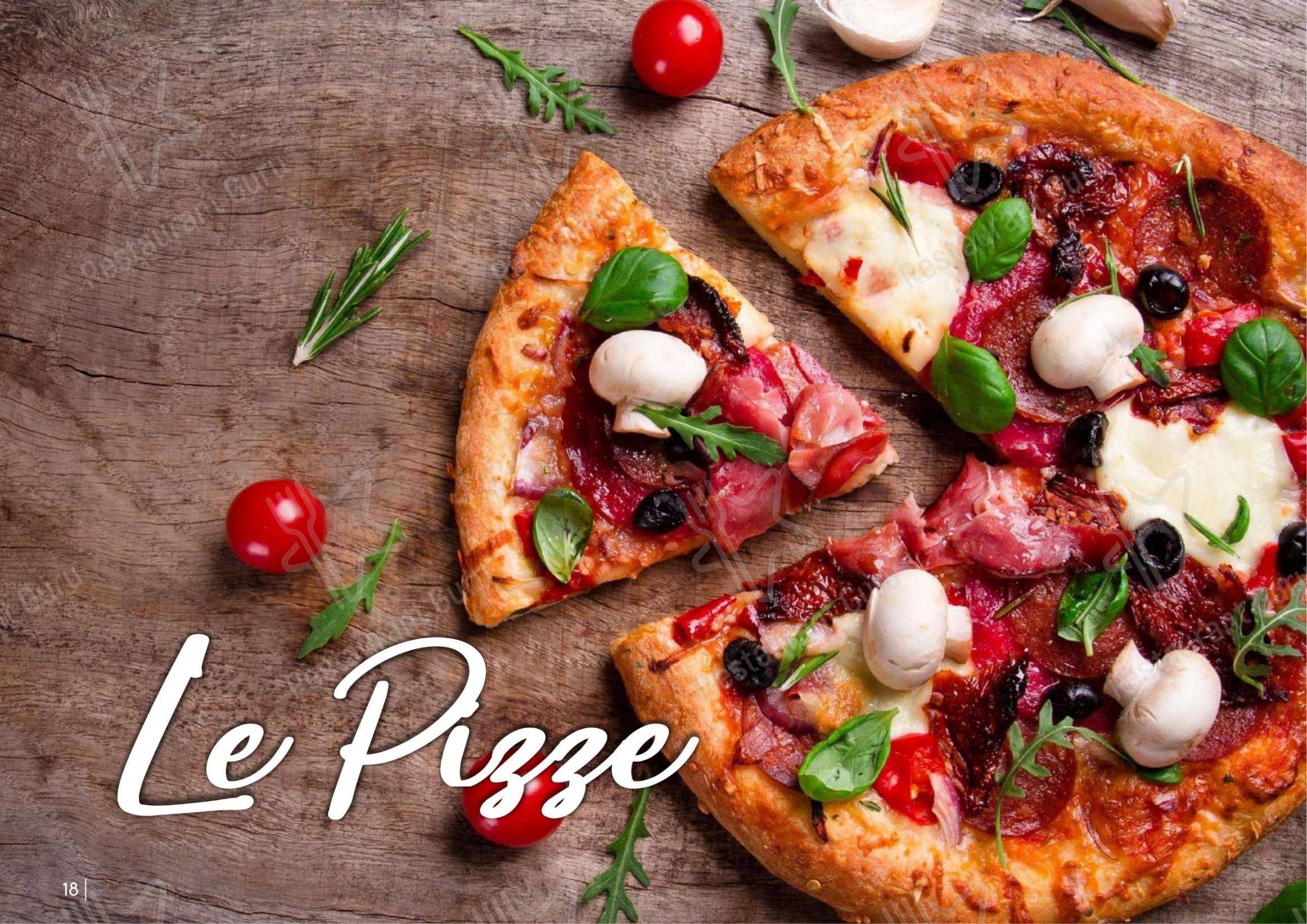 Основное меню per La Stalla Restaurant Pizzeria pizzeria