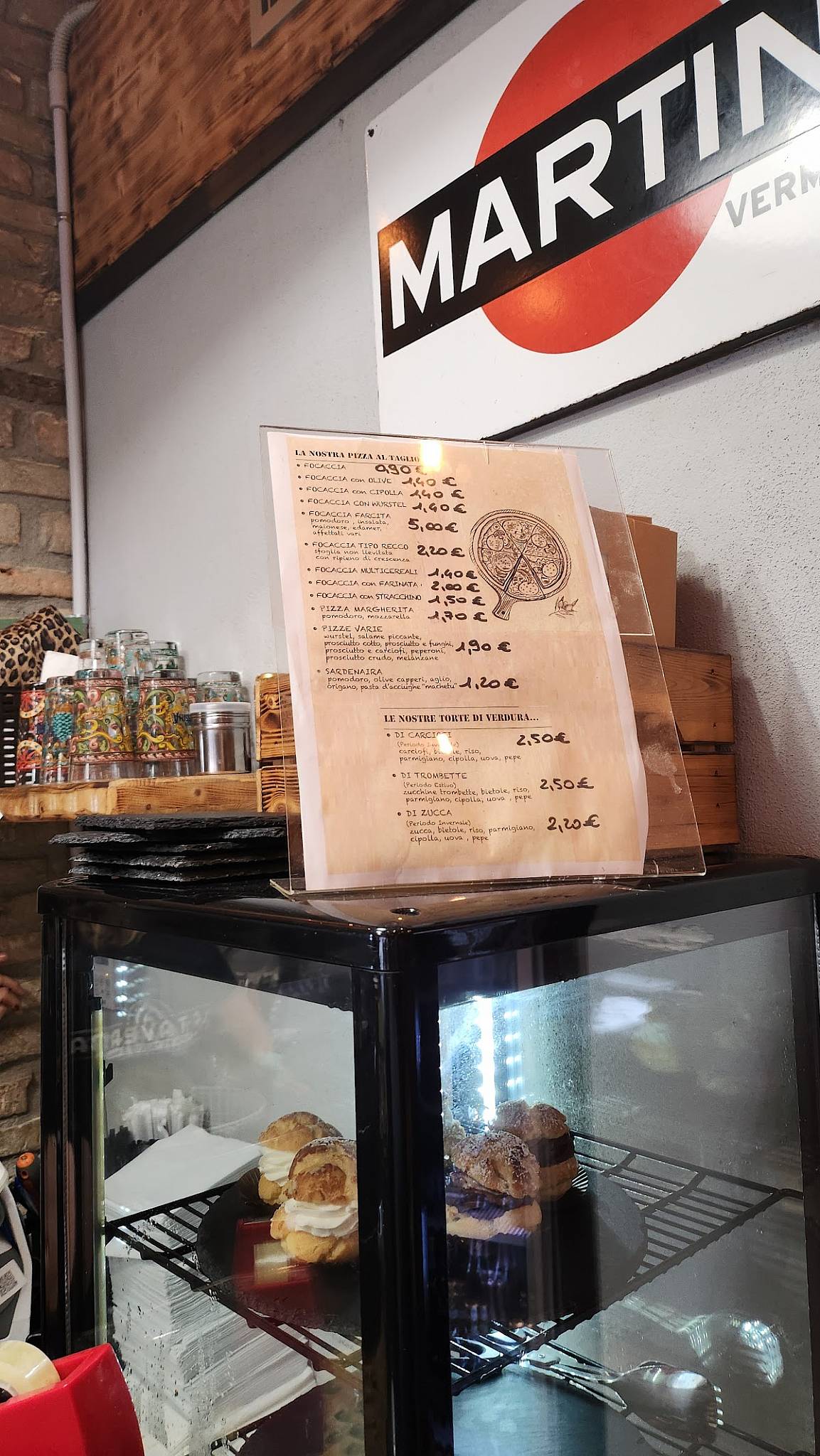 Menu di La Taverna bakery Sanremo 