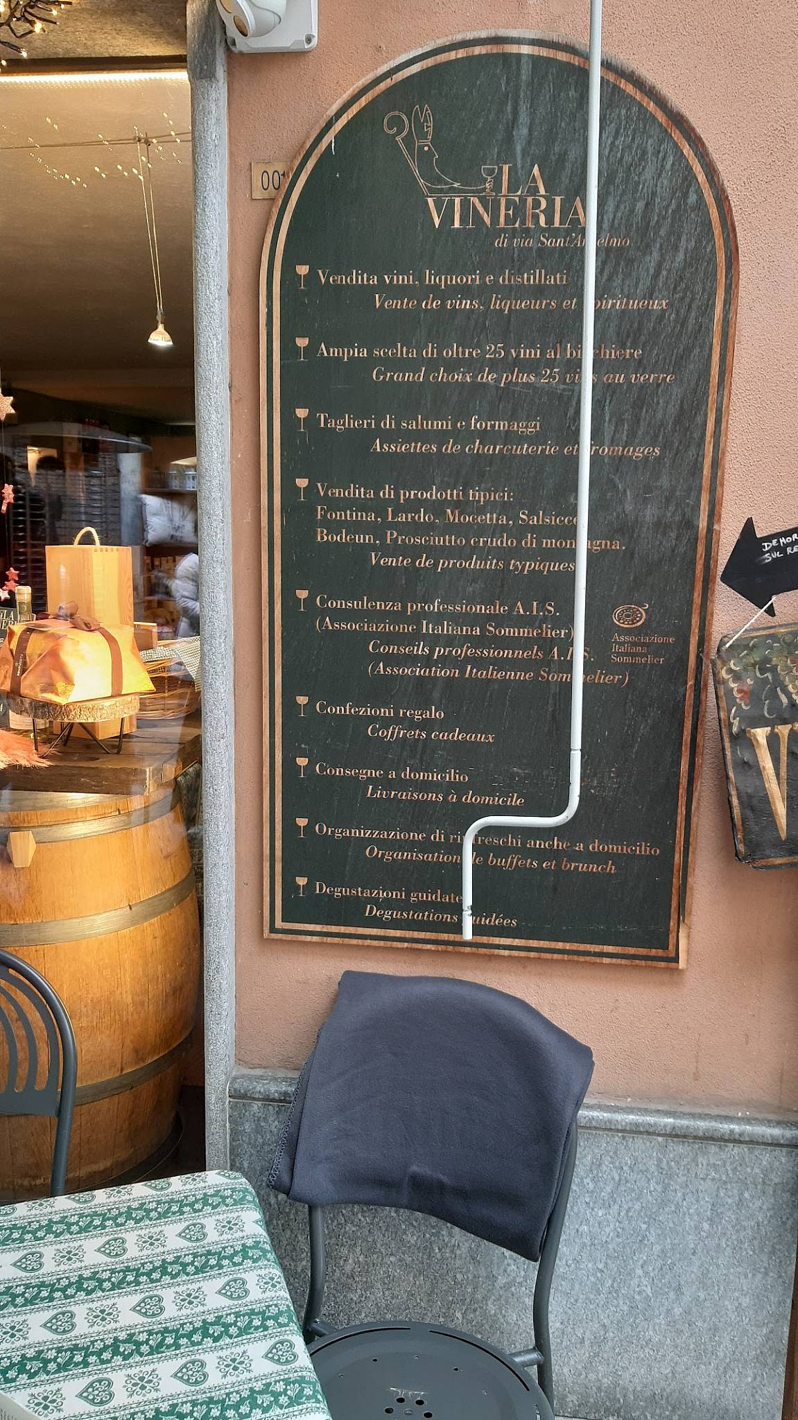 Menu di Enoteca La Vineria 