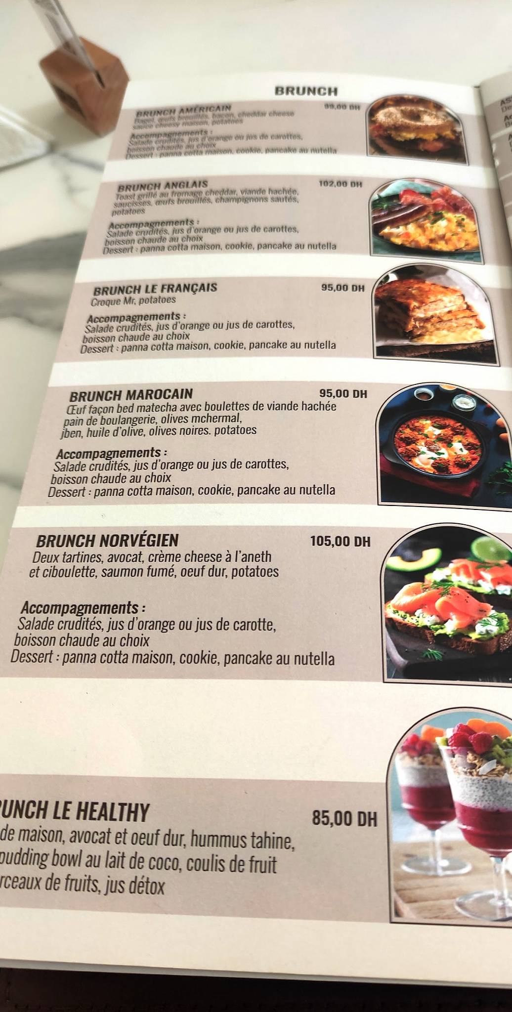 Menu de Lamjarred Boutique