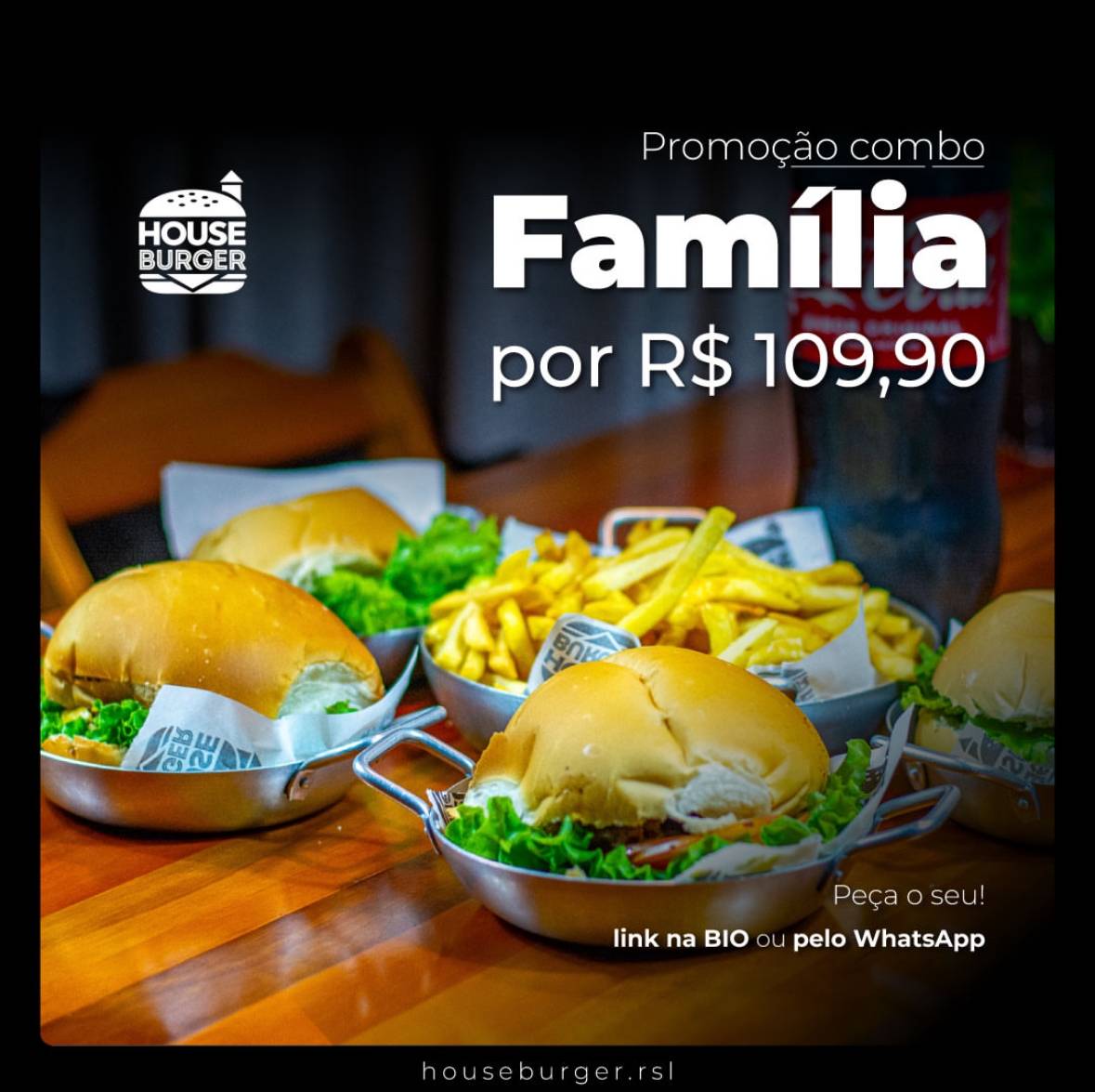 House Burger cardápio