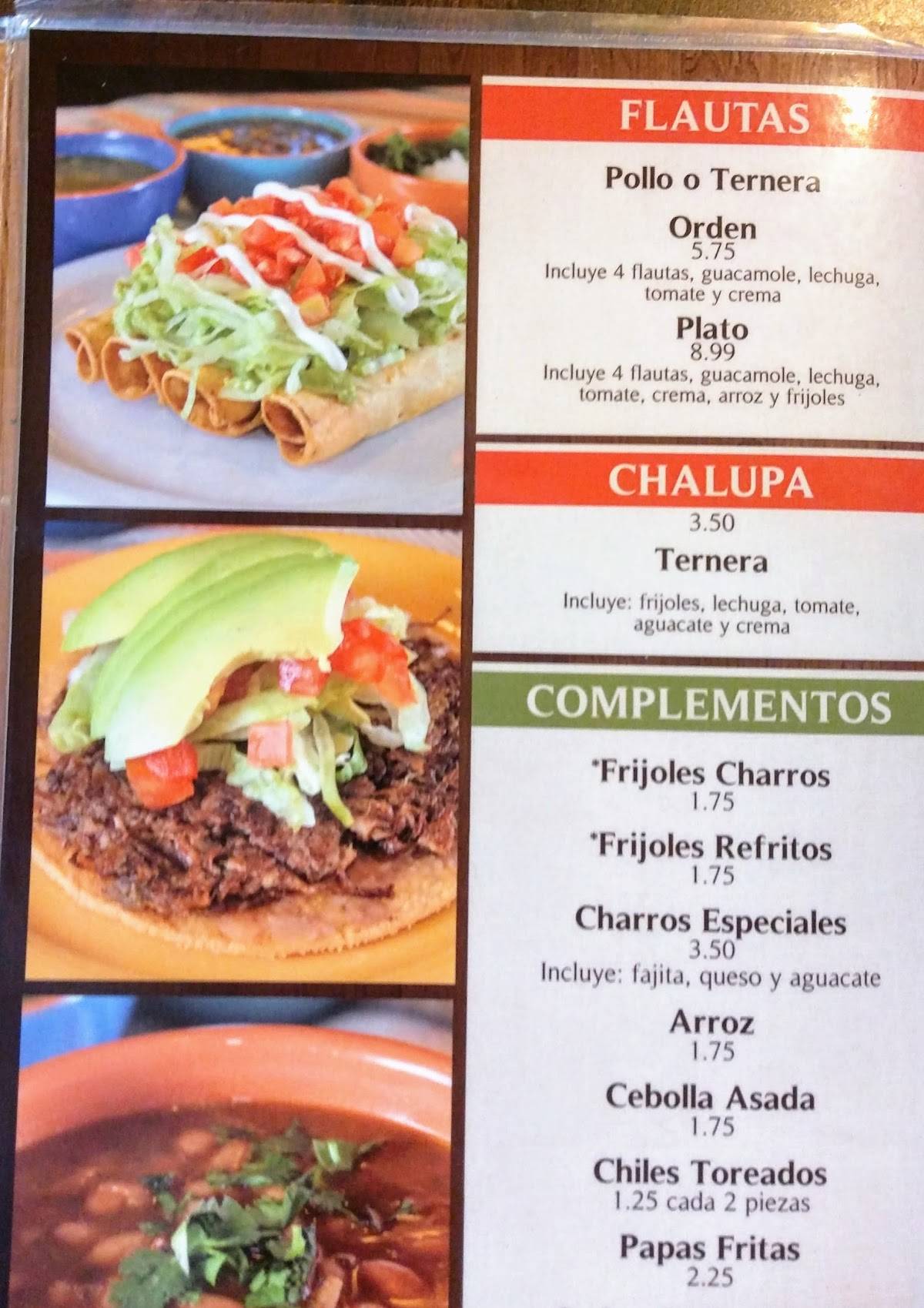 Menu at Taquitos Ravi Restaurant Shiloh, Laredo, 414 Shiloh Dr UNIT 2