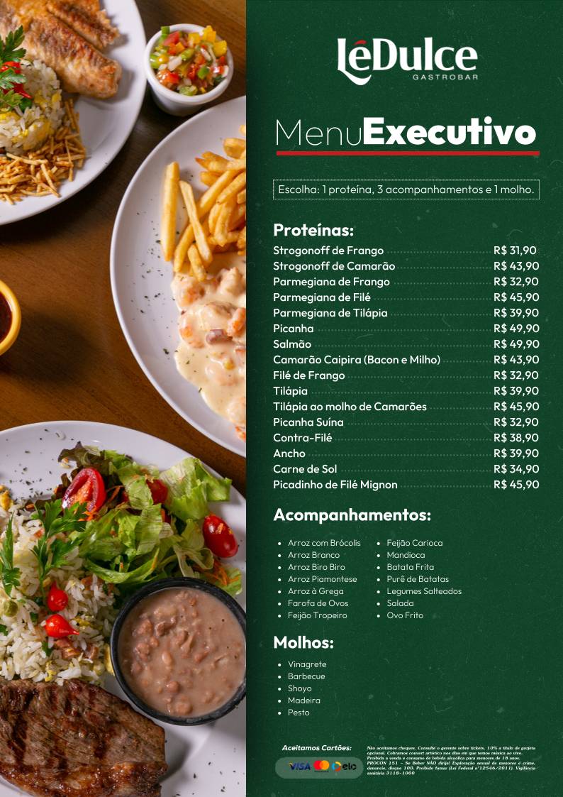 LêDulce Gastrobar cardápio