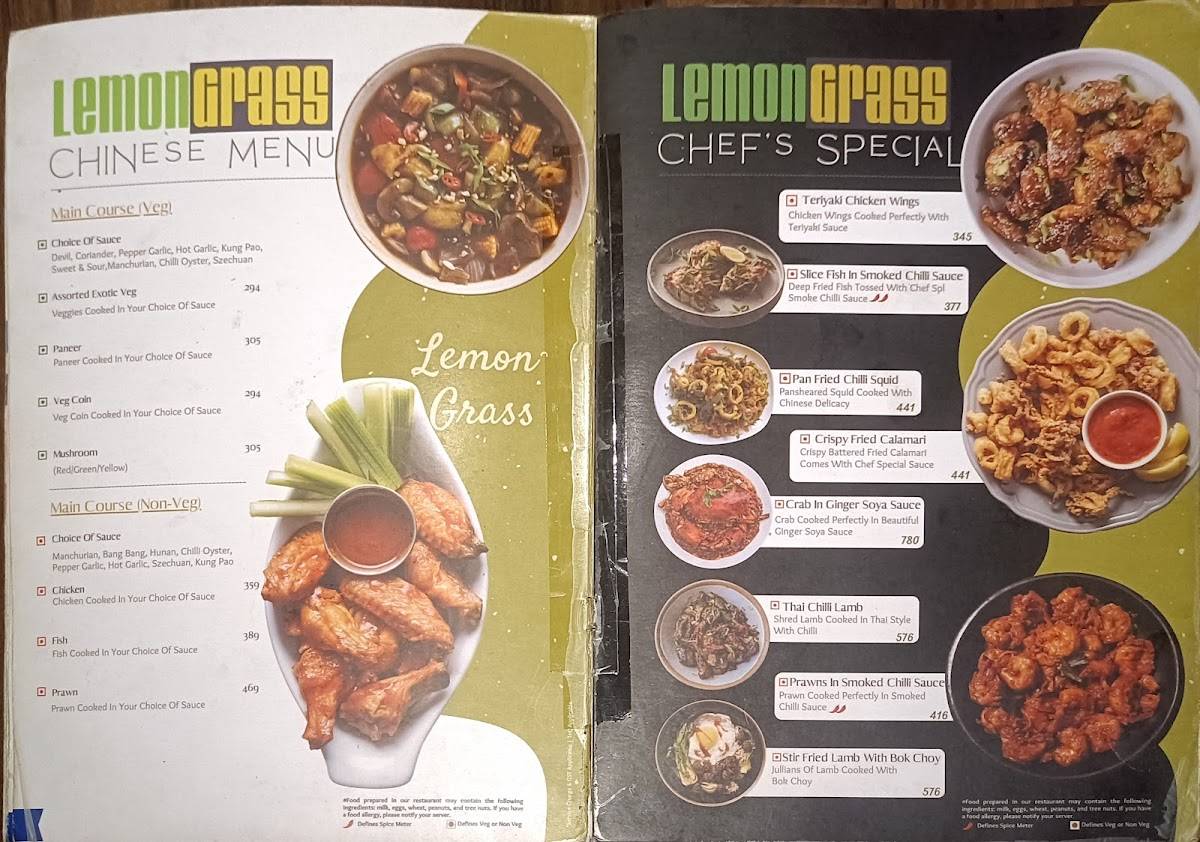 Lemon Grass Durgapur menu