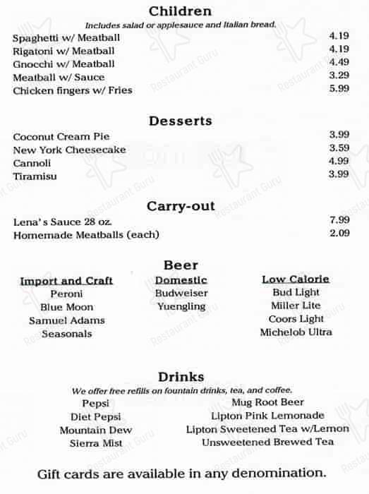 menu-at-lena-s-cafe-altoona