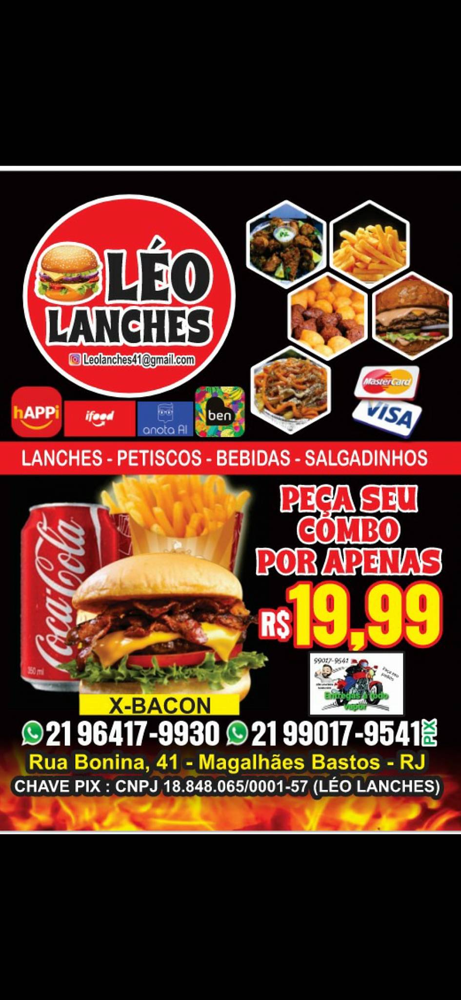 Léo Lanches cardápio
