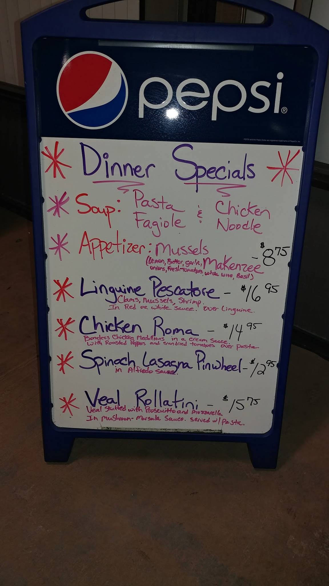 Menu at Leo & Joe's New Jersey Pizza and Restaurant, Hudson