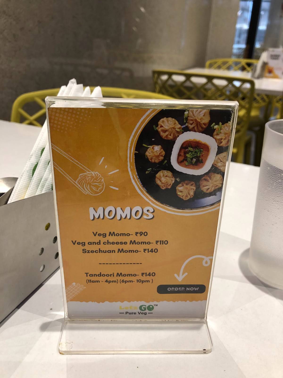 Letz Go menu