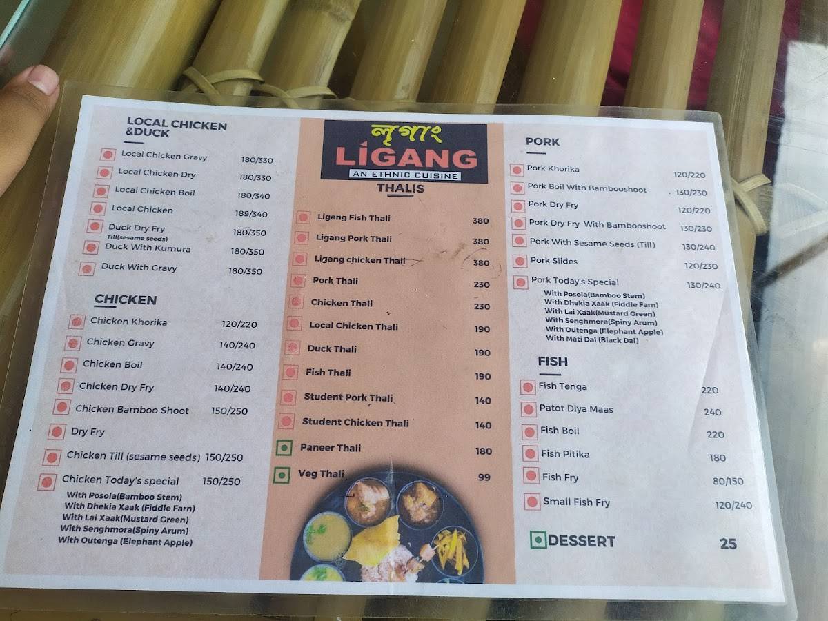 Ligang - An Ethnic Cuisine menu
