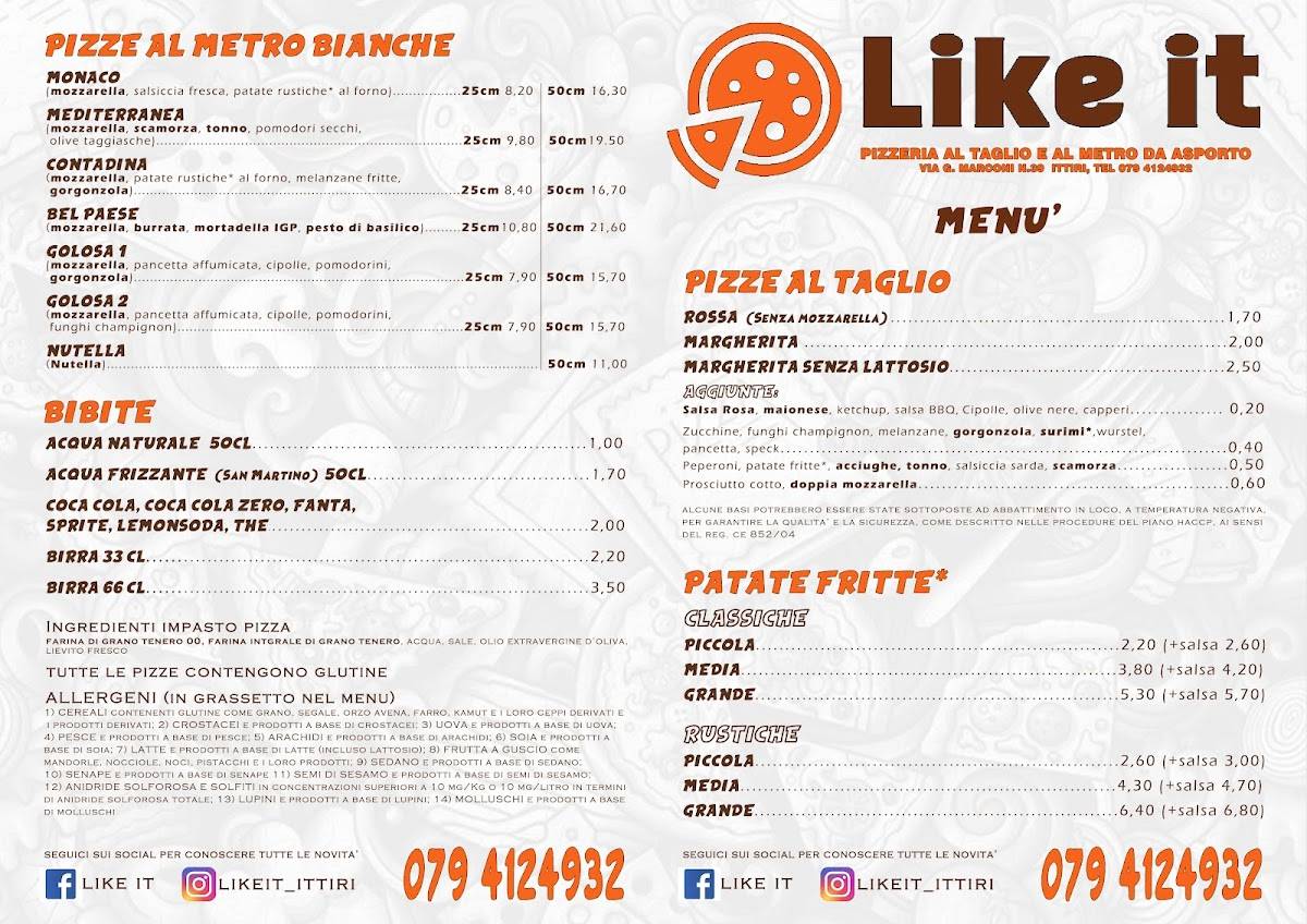 Menu di Like it (ex Likkitta) 