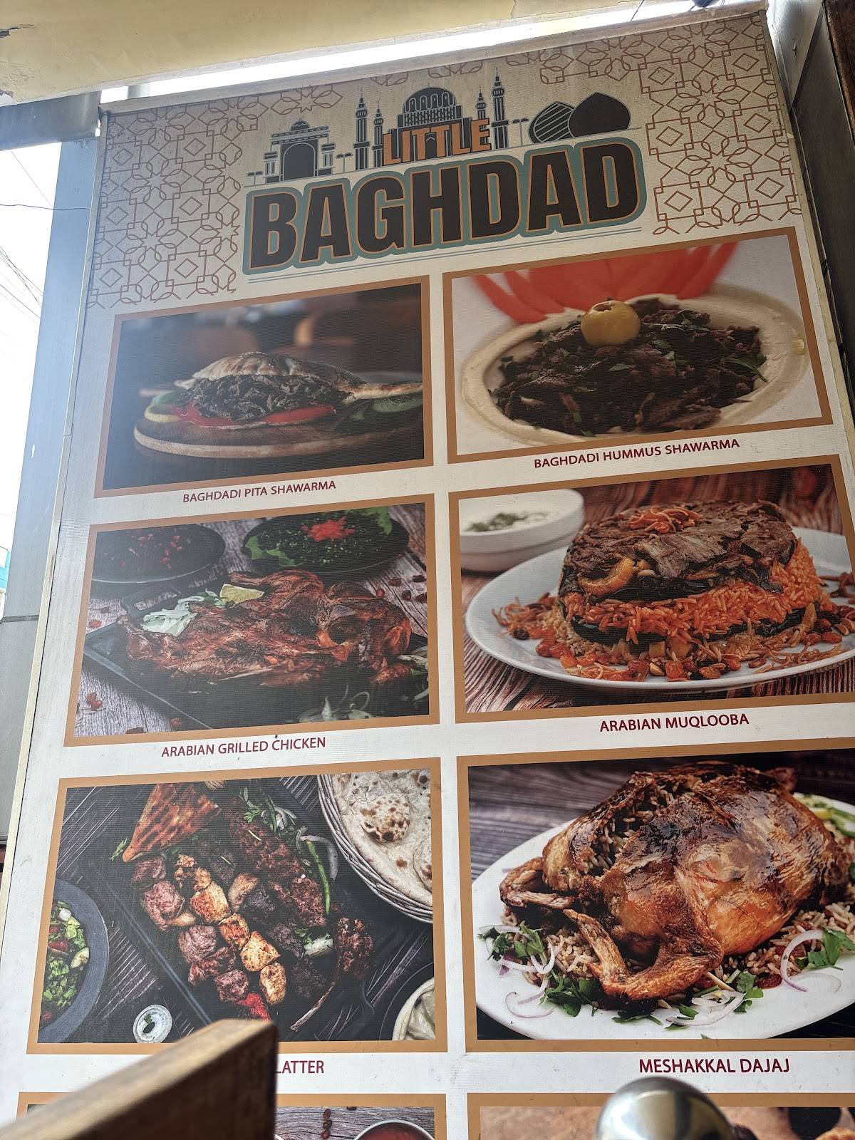 Little Baghdad - Arabian Restaurant menu