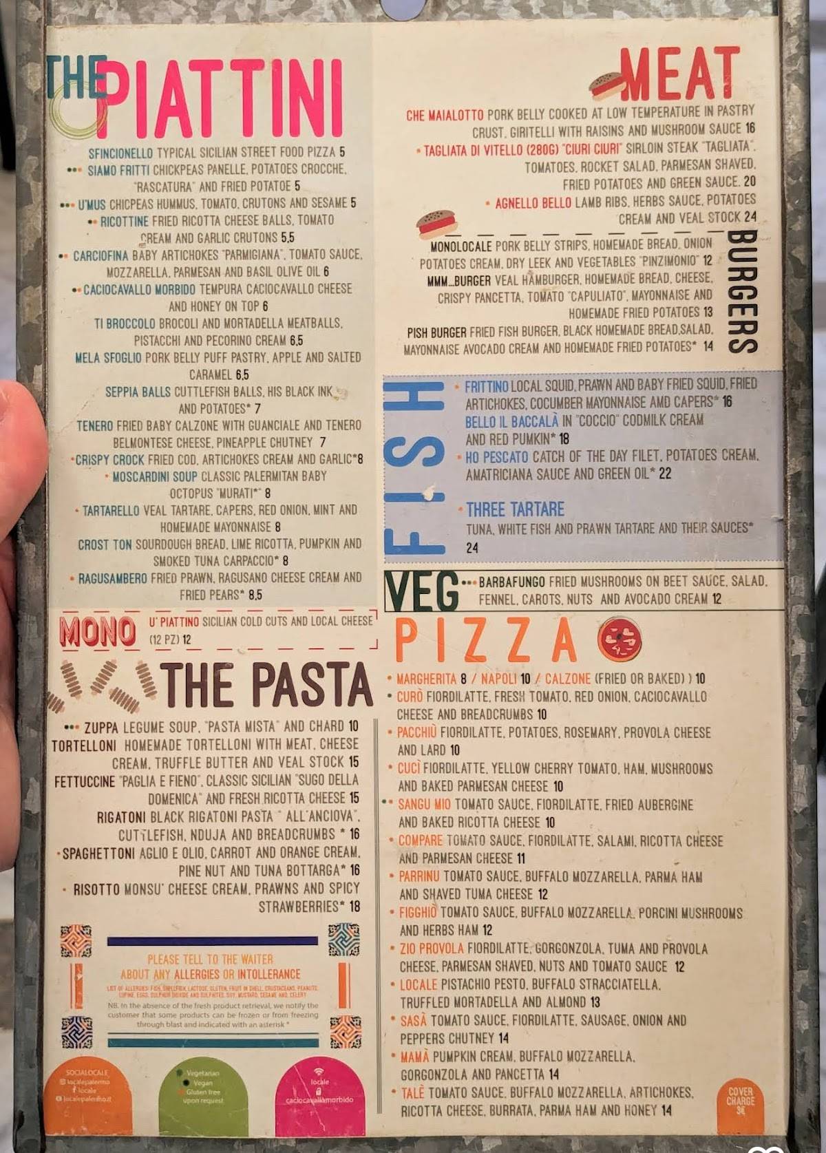 Menu di Locale 