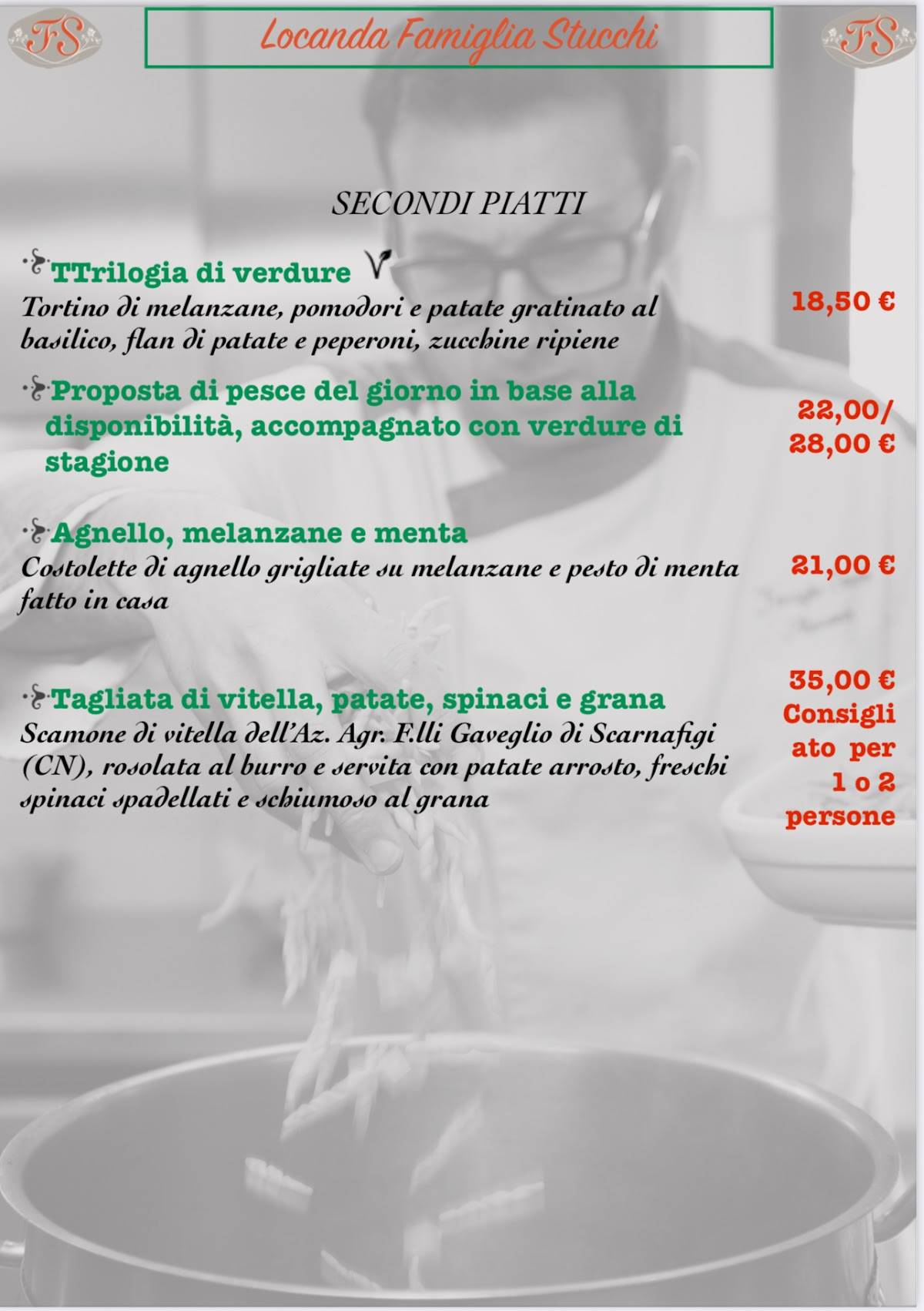 Menu di Locanda Famiglia Stucchi 