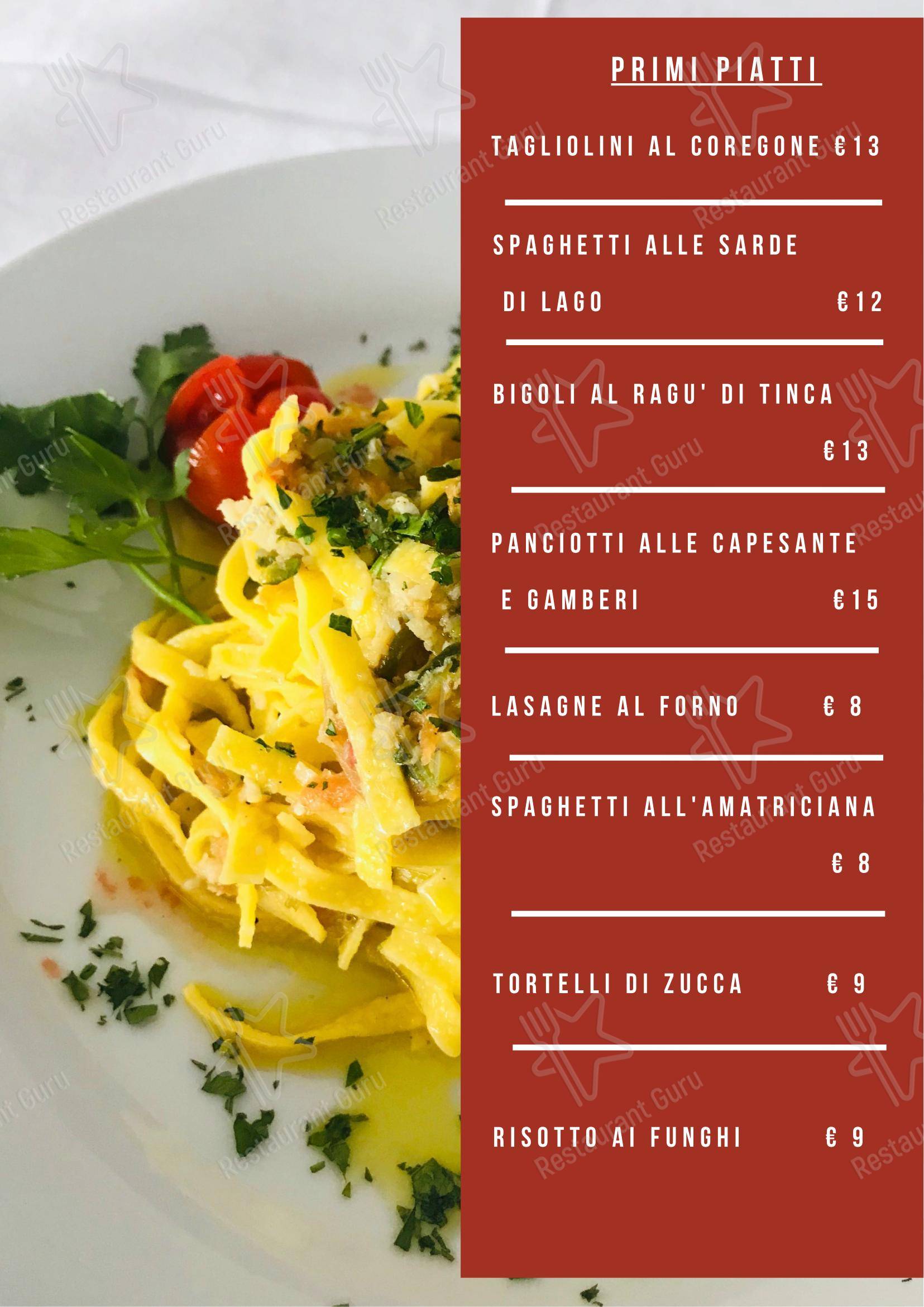 Menu di Locanda Torricella - Детское
