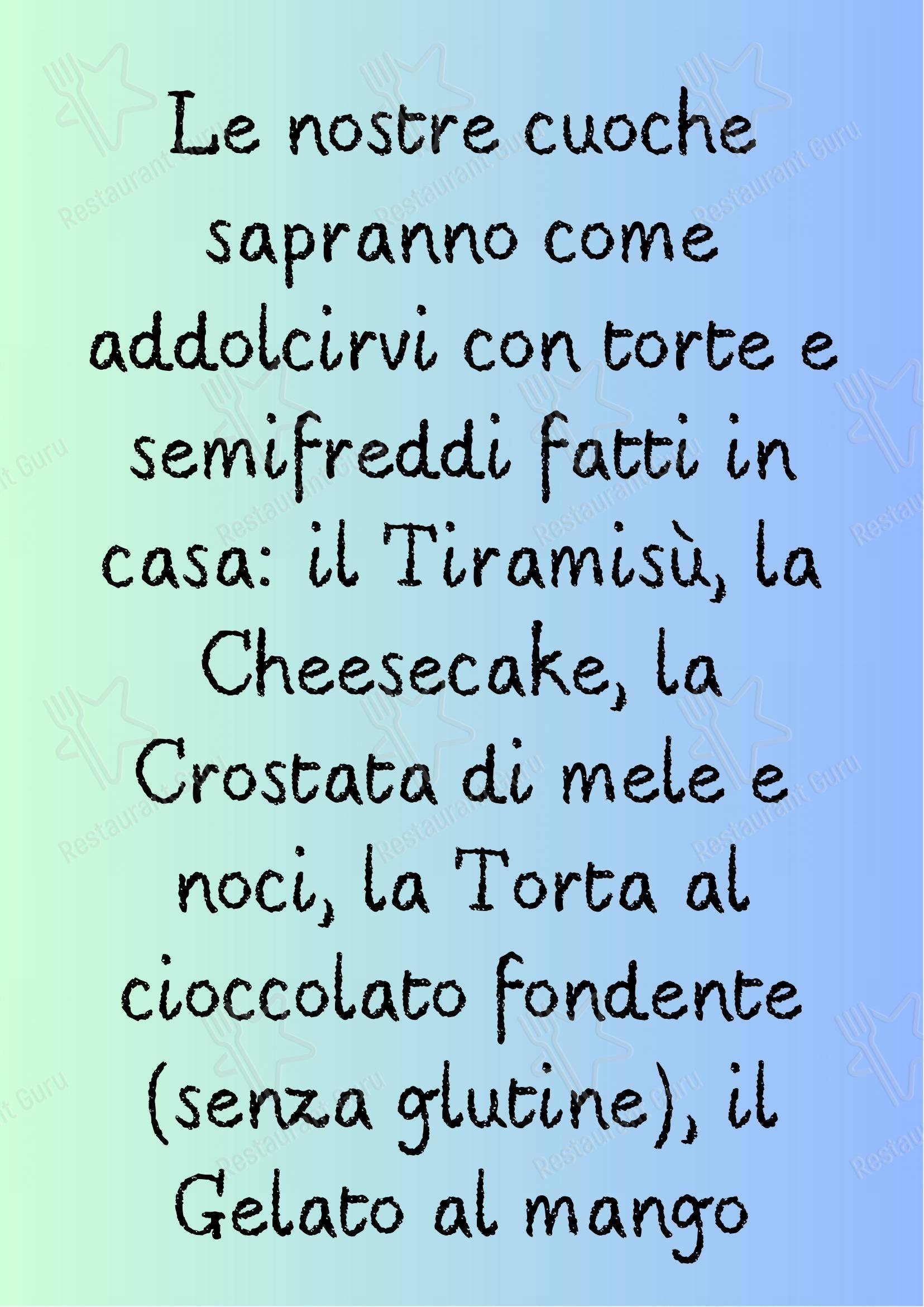 Ночное меню per Locanda Torricella ristorante