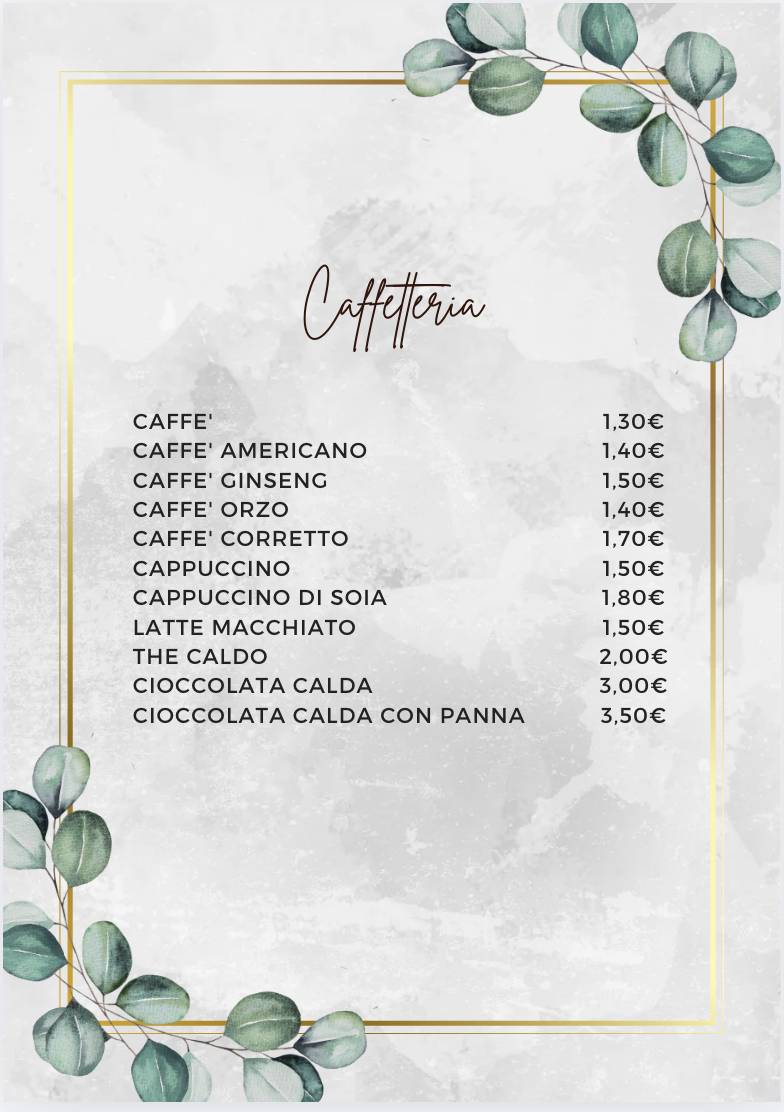 Menu di Loco Cafè - La Baracchina 