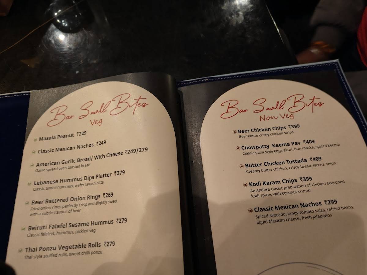 Lord Of The Drinks menu