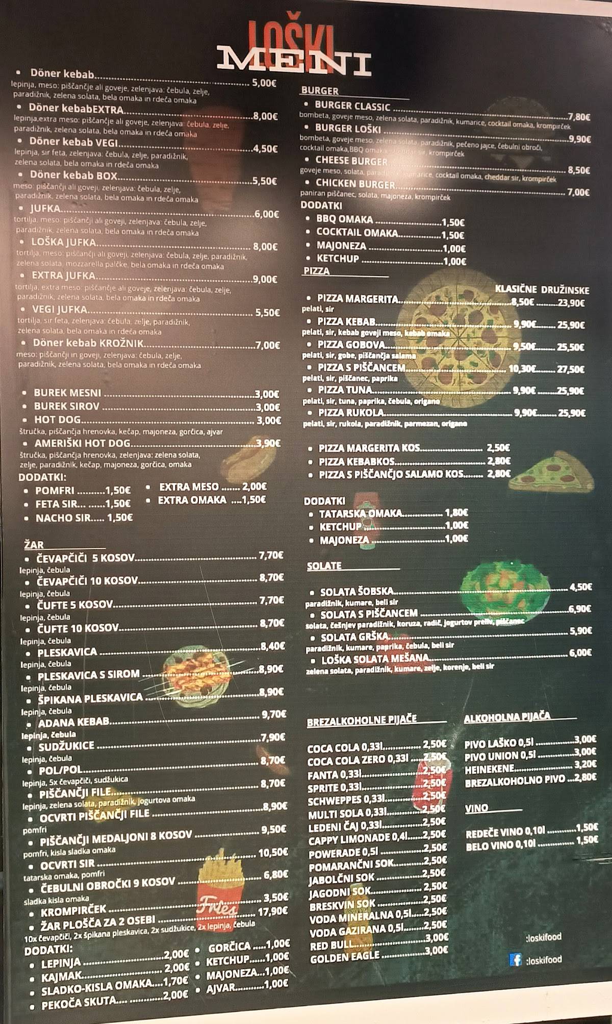 Menu di Loški Food 