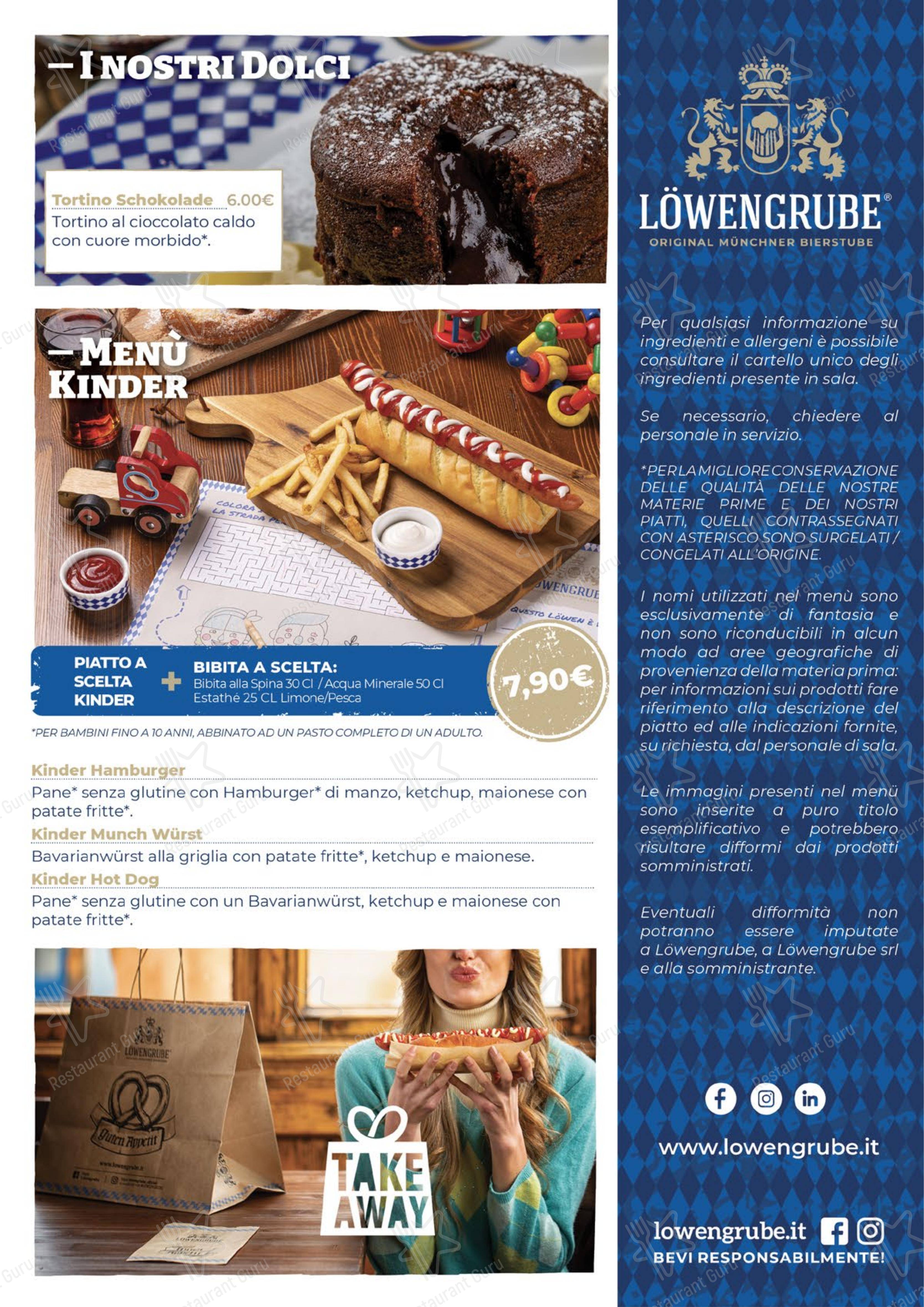 Menu di Löwengrube Modena - Детское