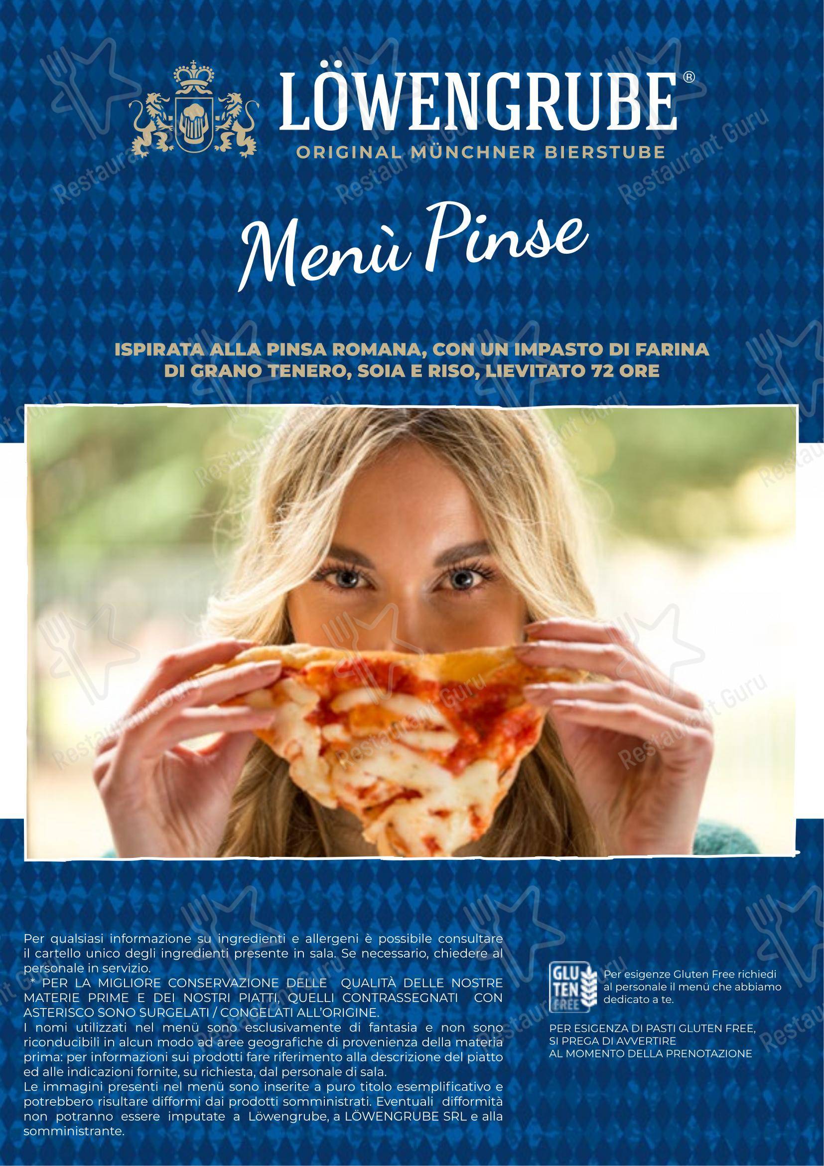 Menu di Löwengrube Modena - Основное меню