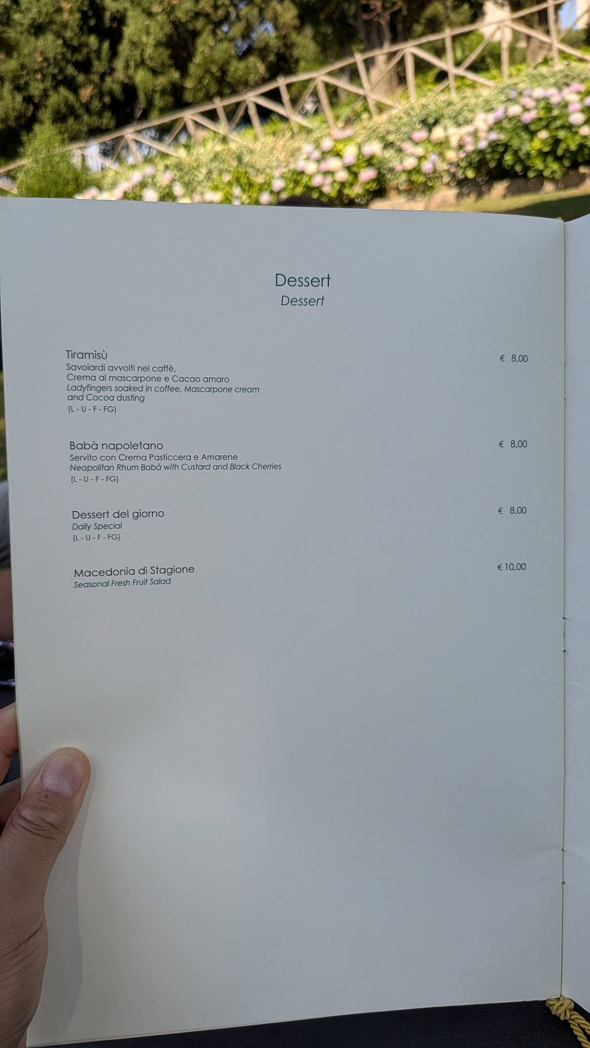 Menu di Lucille's Balcony 