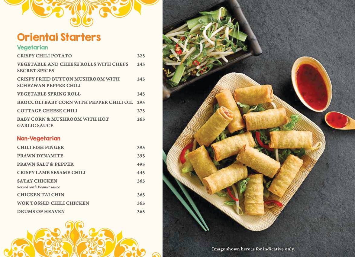 MASALA ASIA menu