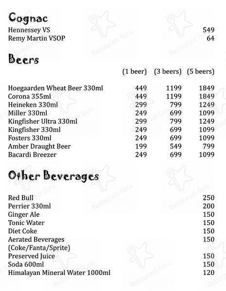 Cafe Delish menu