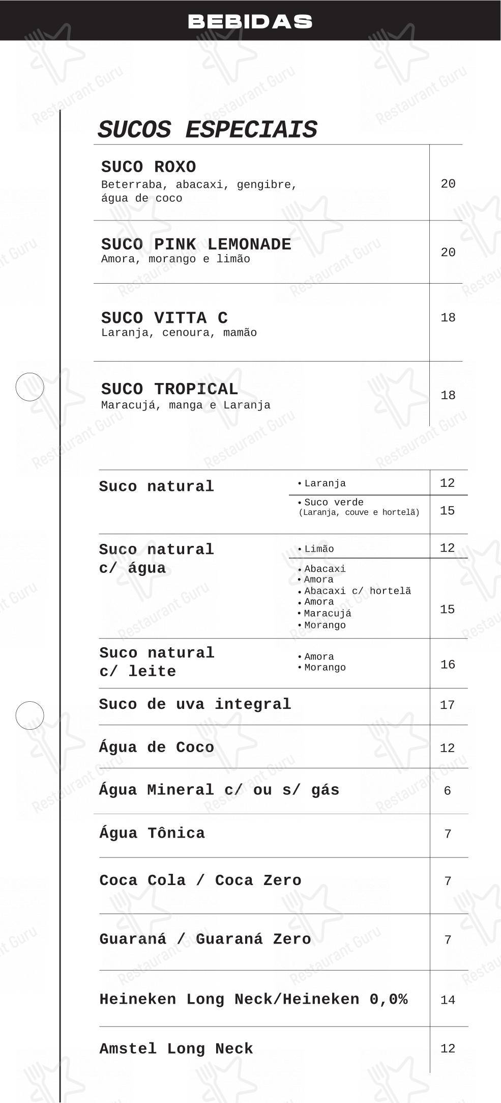 菜单 para Lumen Café + Gastronomia restaurante