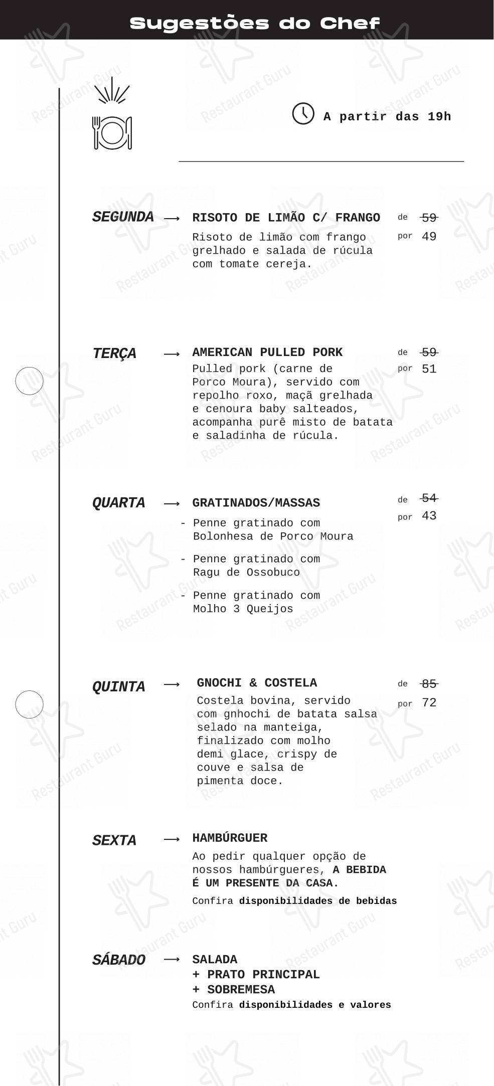Lumen Café + Gastronomia em Ponta Grossa - Основное меню