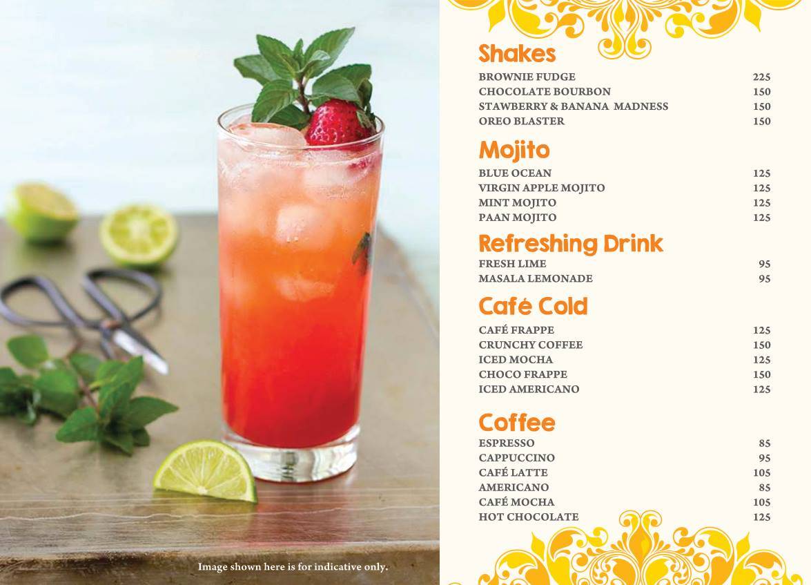 MASALA ASIA menu