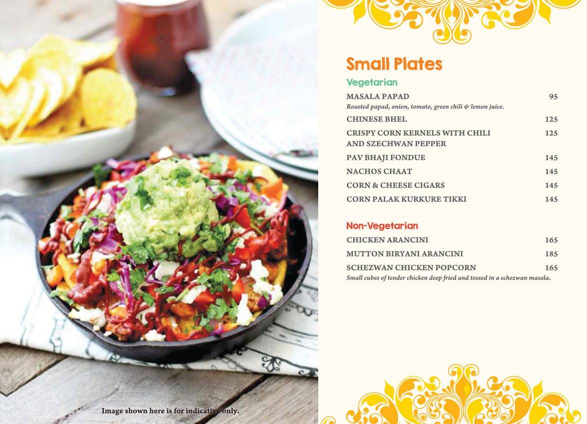 MASALA ASIA menu
