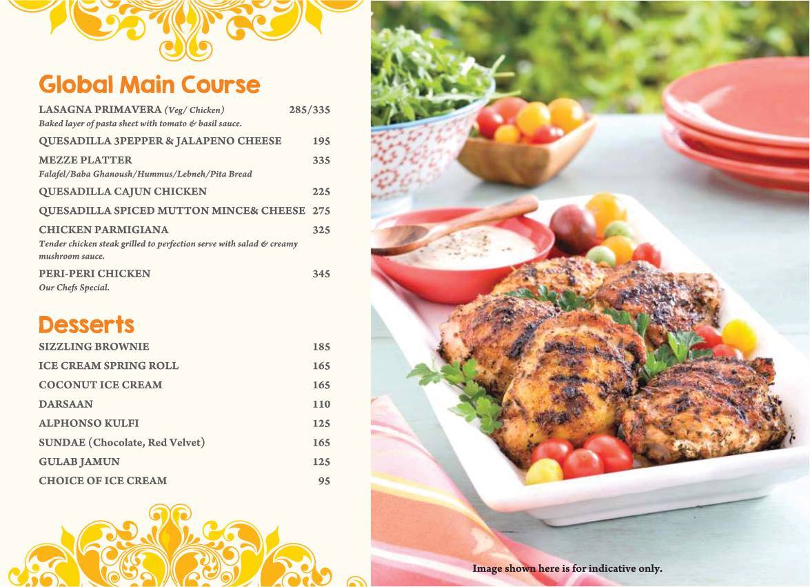 MASALA ASIA menu