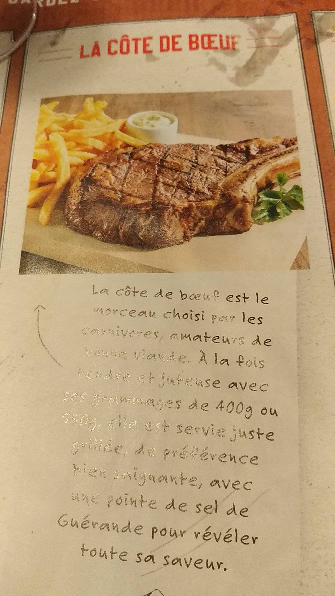 Menu de MONALISA