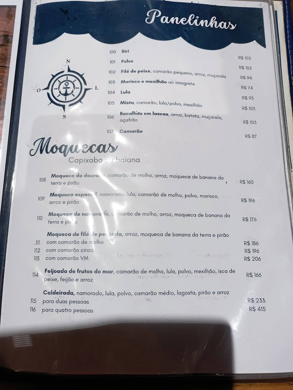 Restaurante Nova Parada cardápio