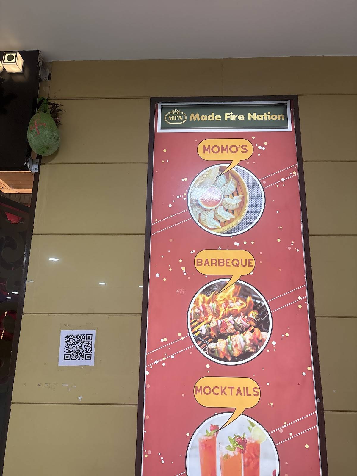 Made fire Nation menu