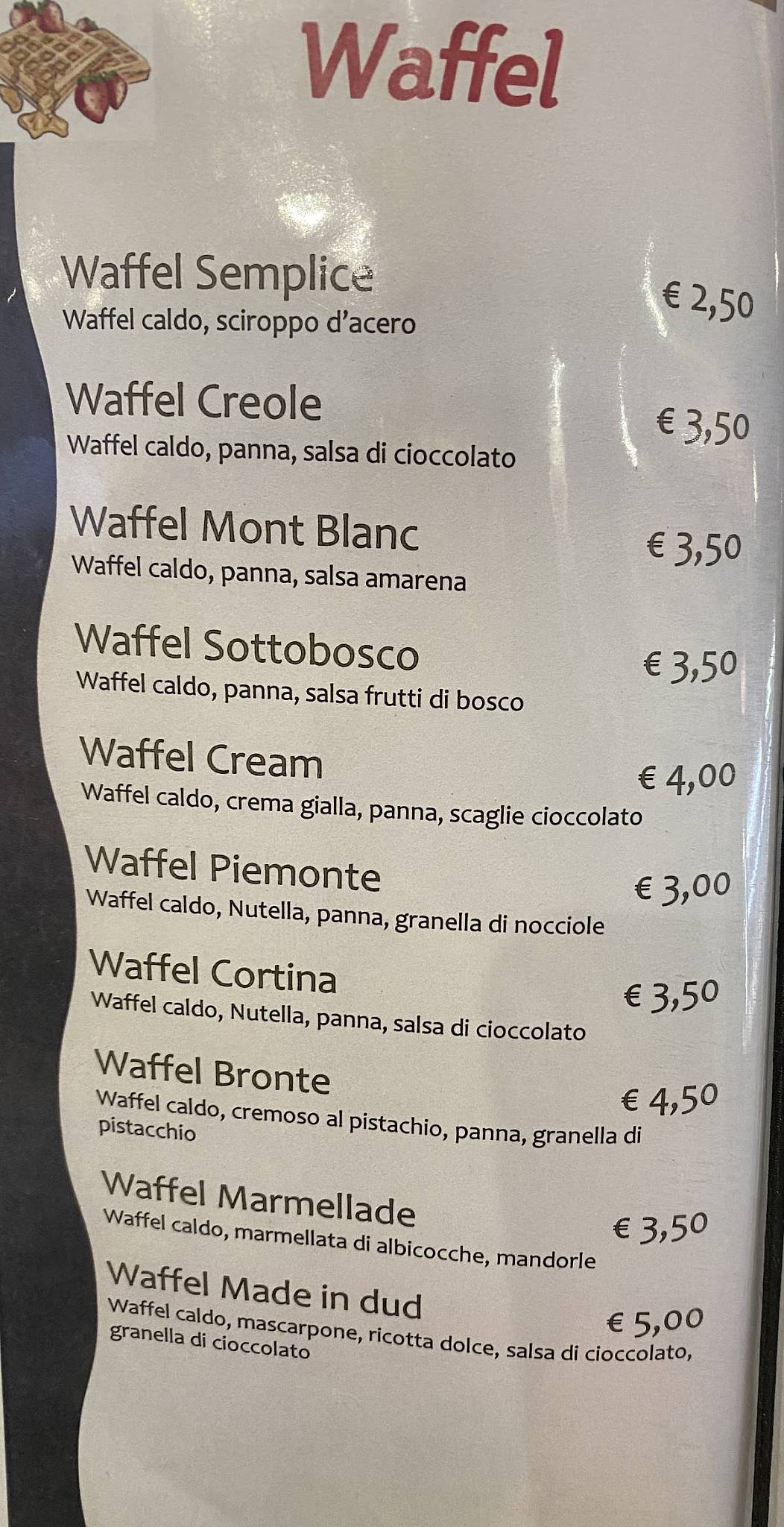 Menu di Made in sud 