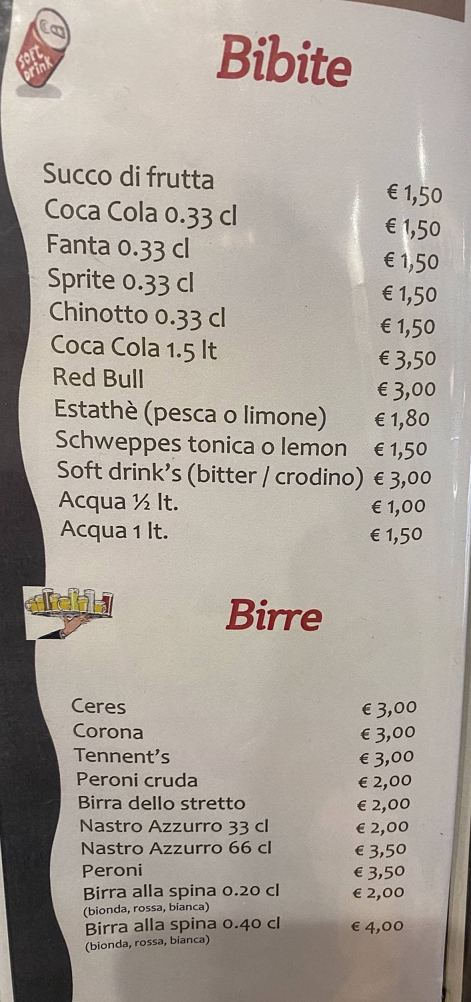 Menu di Made in sud 