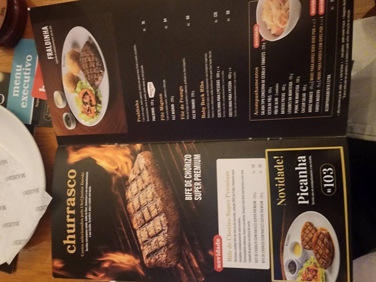 Madero Steak House Champagnat cardápio
