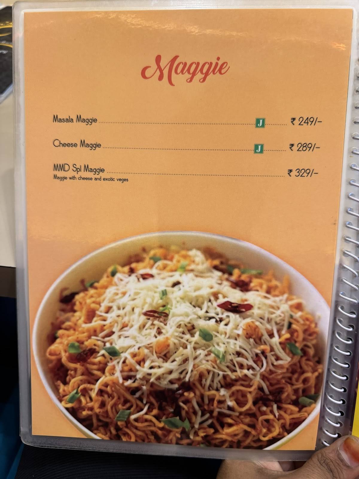 Make My Day menu