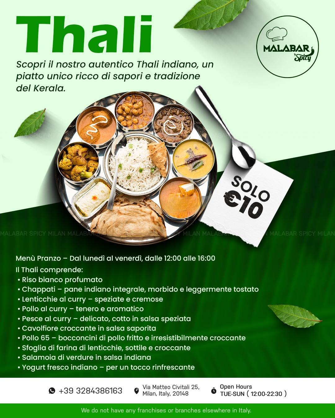 Menu di Malabar Spicy Restaurant 