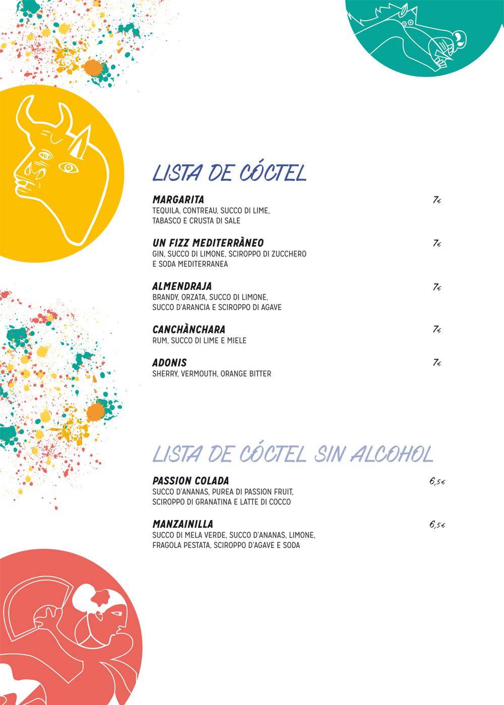Menu di Malandros - Bodega de Tapas 