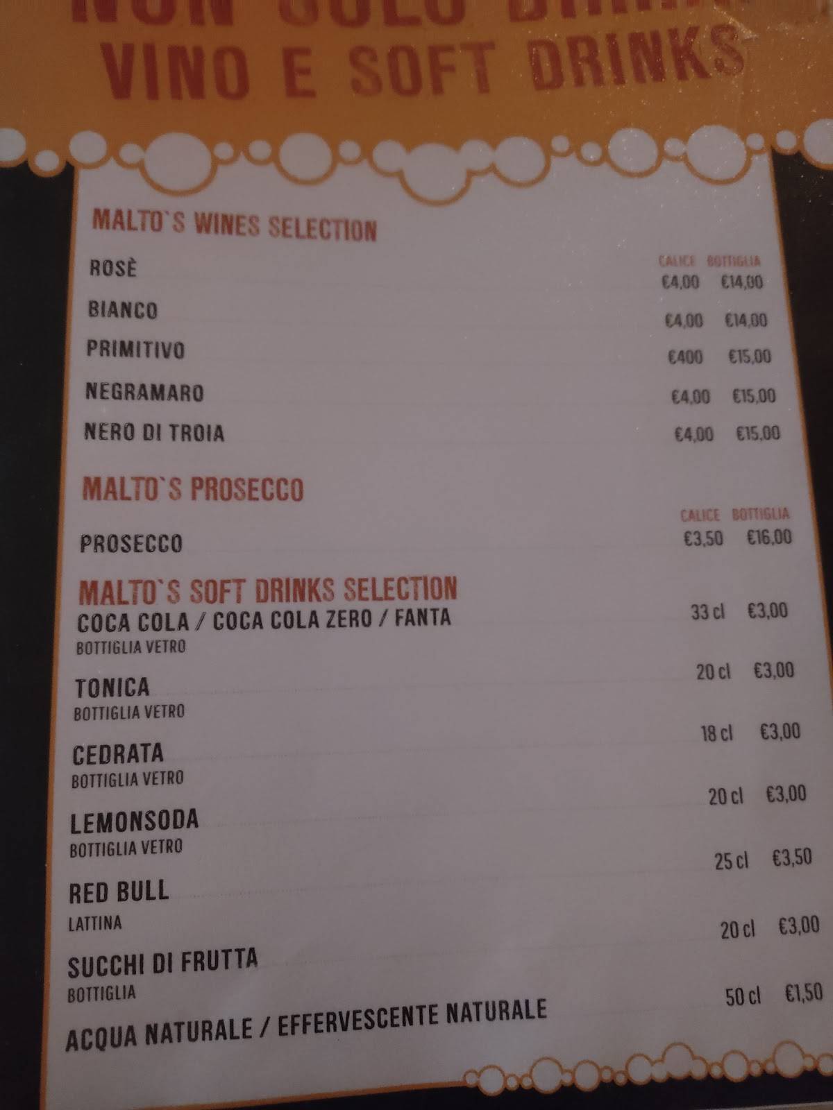 Menu di Malto'S Beer 