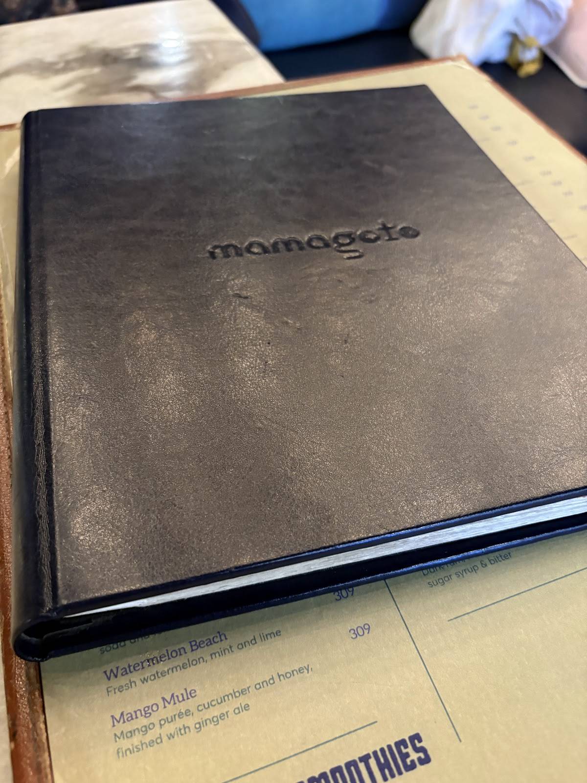 Mamagoto menu